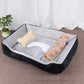 Pet Cat Dog Bed Cozy Square Plush Kennel Puppy Sofa Bed Cushion Pet Product Accessories For Small Medium Animal Doghouse