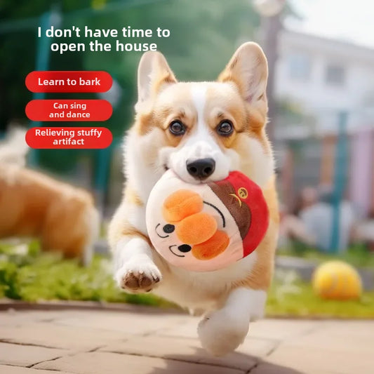 Interactive Electric Plush Jumping Ball – USB Rechargeable Dog Toy